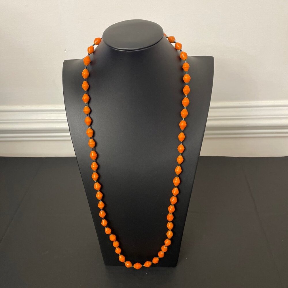 Bead of Life Necklace Rolled Paper Beads Uganda Colorful African Handcrafted